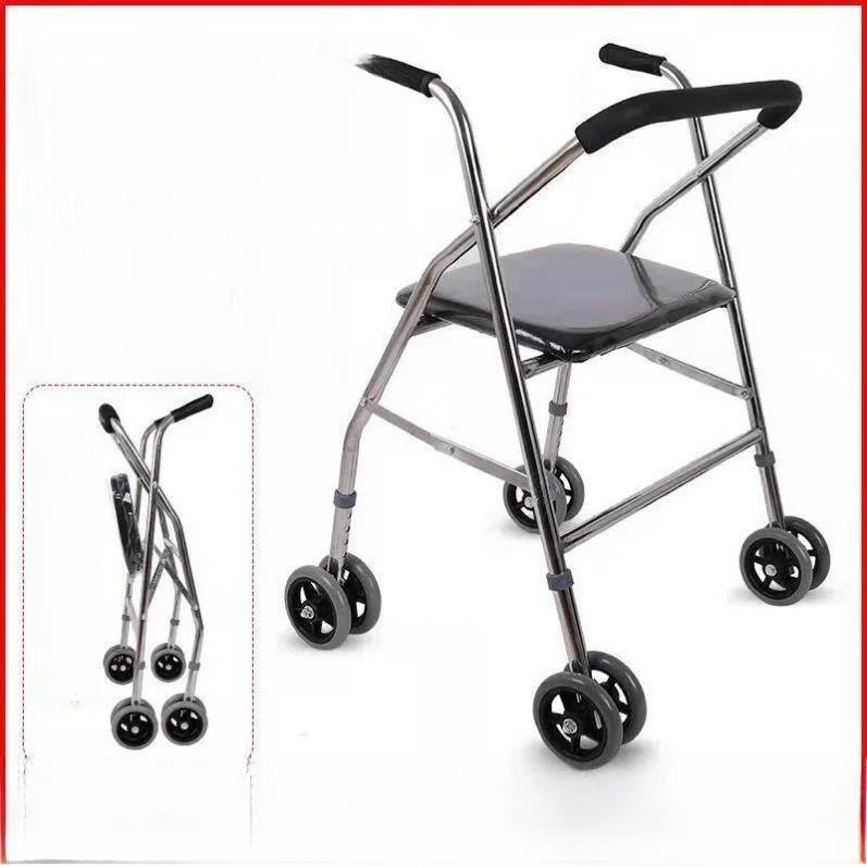 elderly-walking-car-leisure-assistance-hand-push-cart-foldable-four-wheel-anti-fall-stand-handle-shopping-cart-for-seniors