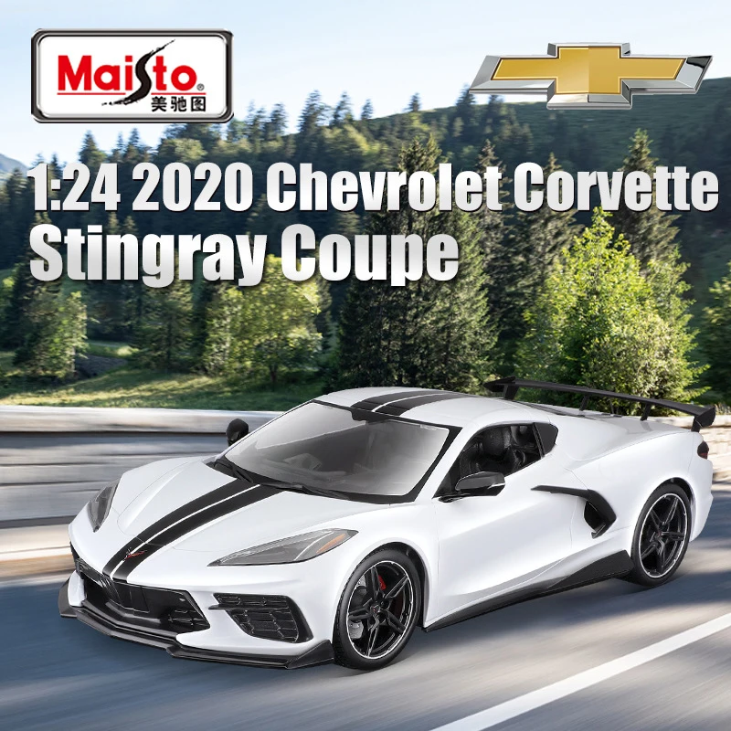 

Maisto 1:24 Corvette Stingray Coupe C8 Alloy Car Model Diecasts & Toy Vehicles Toy Cars Kid Toys For Children Gifts Boy Toy