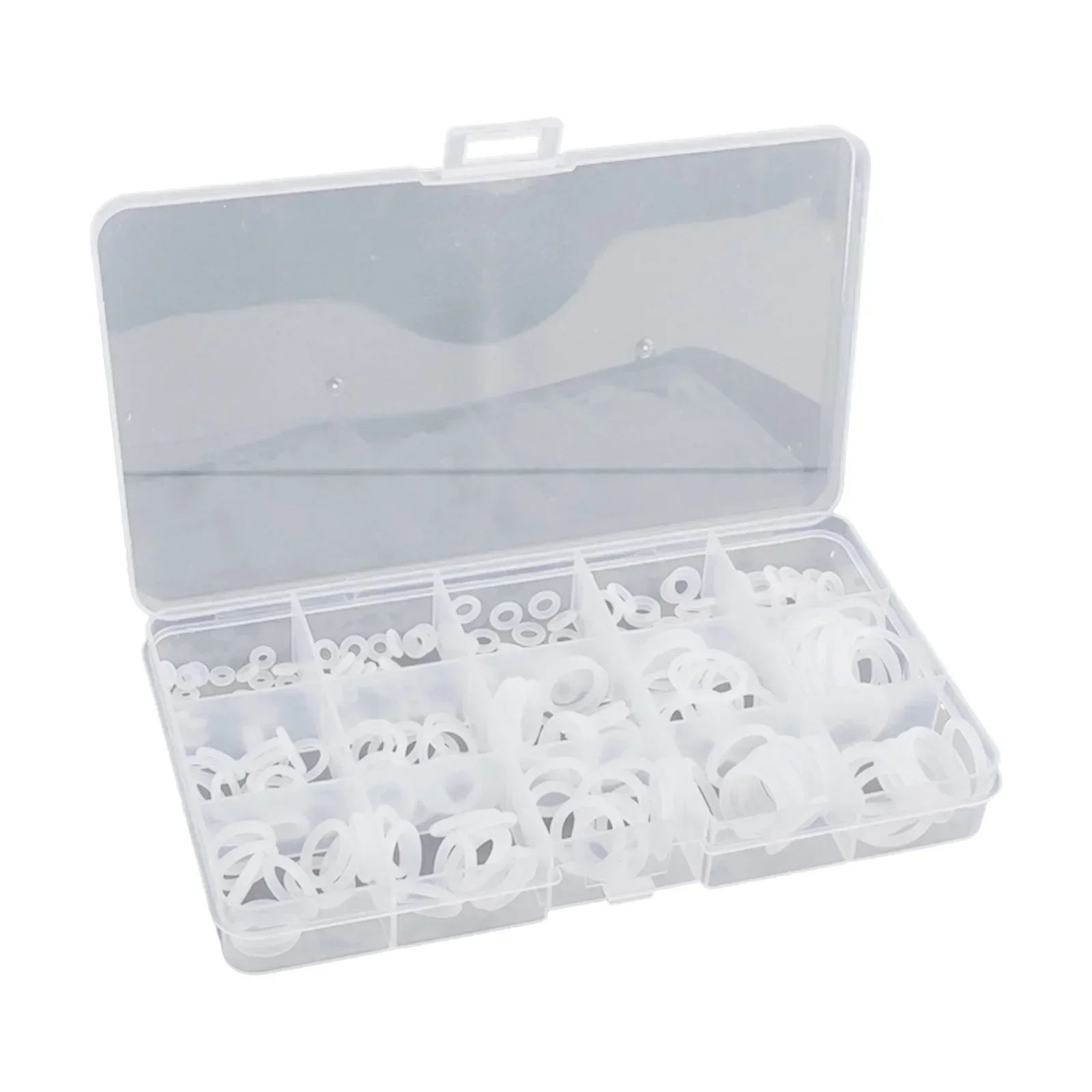 

White Silicone Rubber ORing Assortment Kit Metric Sealing Gasket Set With 225pcs For Reliable Sealing Solutions