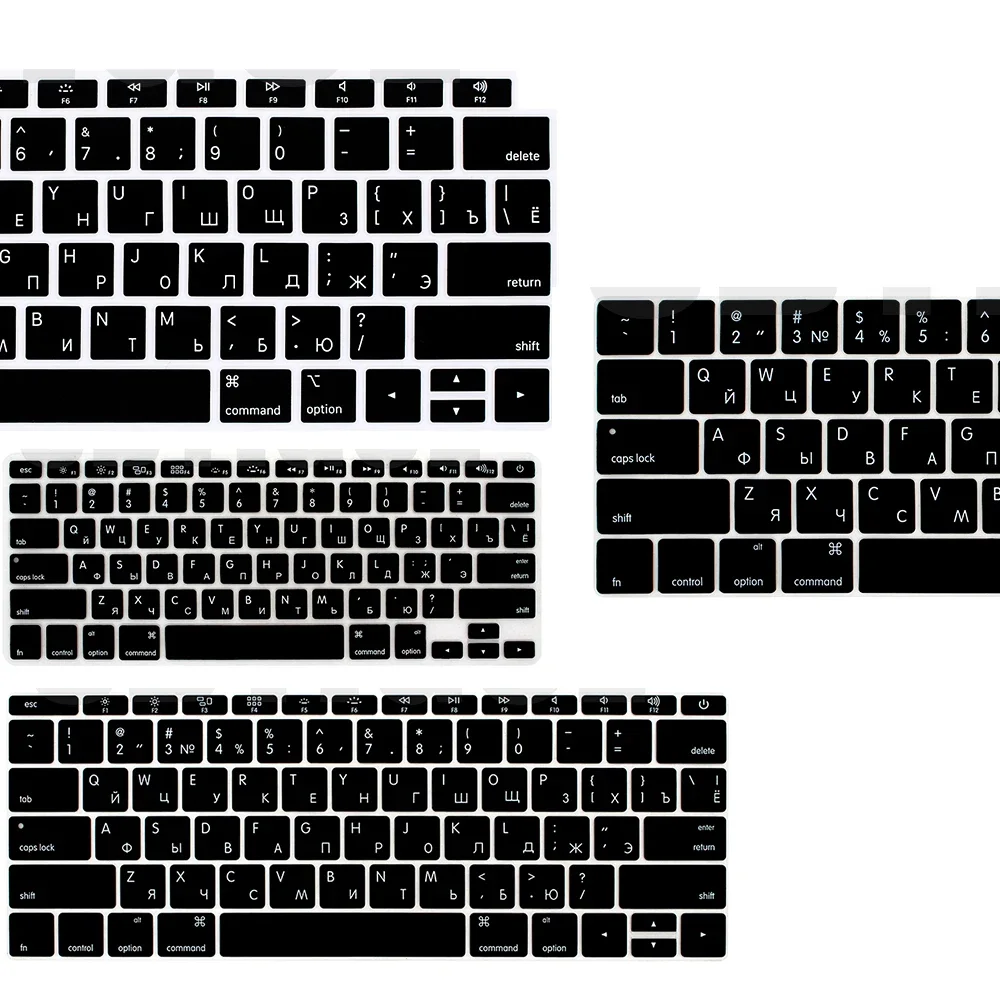 RUSSIAN UKRAINE  EU US Soft Silicone Keyboard Cover Protector Skin for Macbook Pro Air 13 15 14 16 M1 A2337 A2442A1466A2338A2681