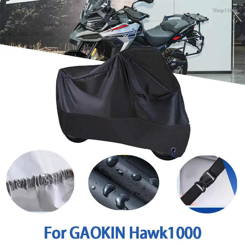 

Motorcycle Full Covers For GAOKIN Hawk1000 Car Outdoors Sun Protection Dust No Ear Thickened Oxford Clothcover Accessories