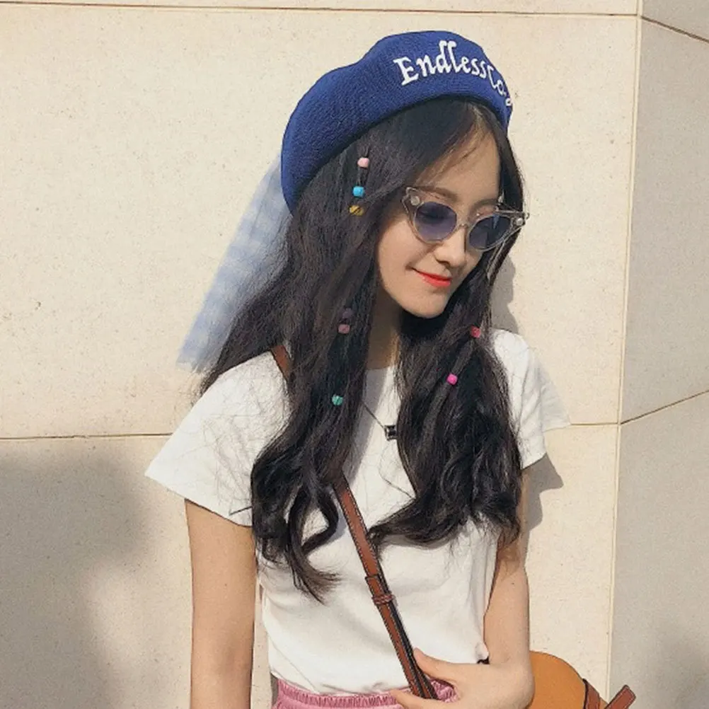 

50Pcs Snap Hair Clips Mini Candy-Colored Buckle Hairpin for Girls Kids Teens Stylish Bright Barrettes Accessories