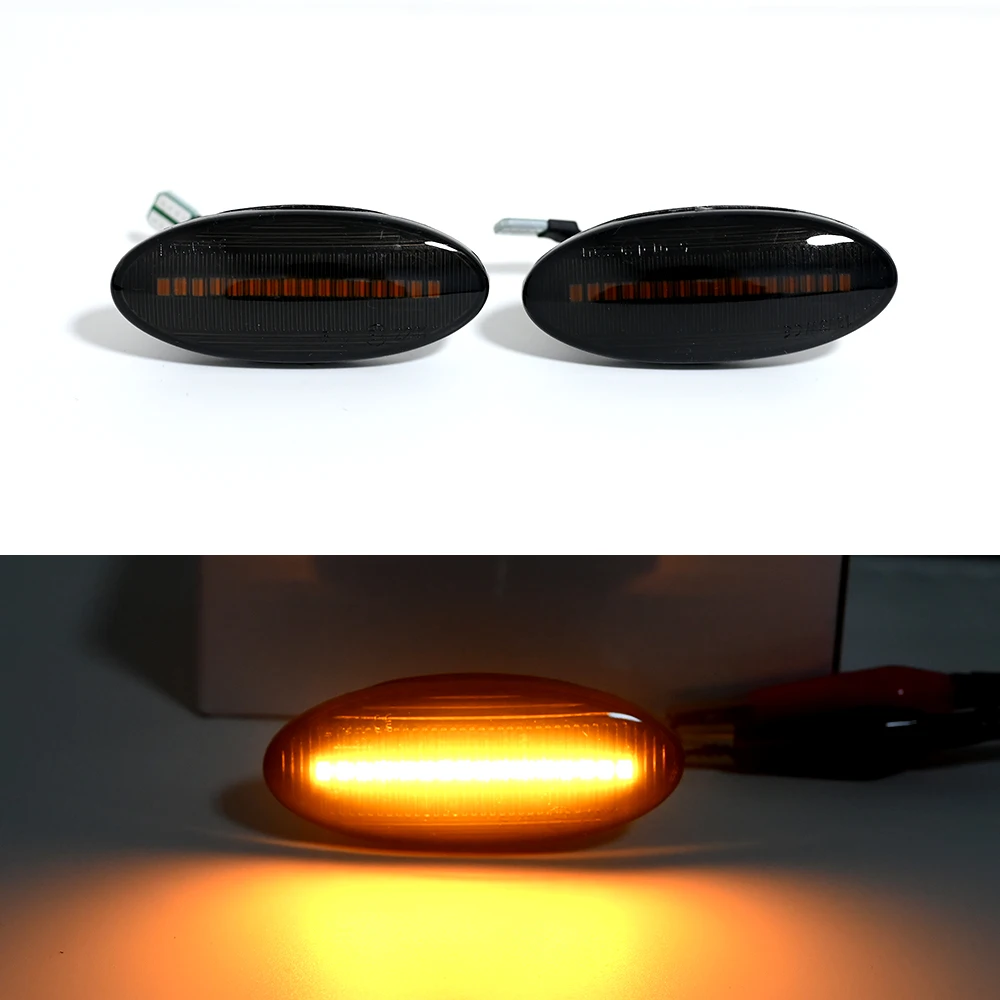 

For Nissan Qashqai J10 X-trail Cube Juke Leaf Micra K12 Micra K13 Note E11 Car Side Marker Lights Dynamic LED Turn Signal Light