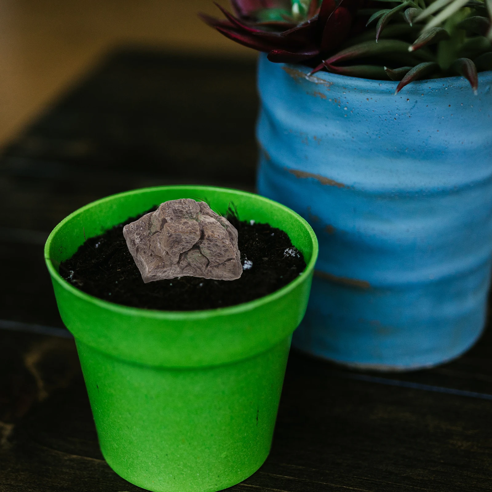 

3Pcs Miniature Rock Aquarium Stones Resin Stone Decor Colorful Pebbles for Fish Tank Garden Bonsai Decoration Landscape Rocks