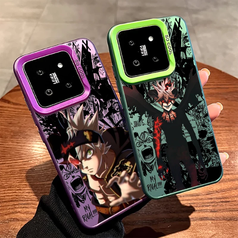 

Anime Black Clover Cool Boy For Xiaomi Mi 11 12T 13T Poco F4 F3 X3 X5 C51 C50 M3 M5S Pro Lite 5G Colorful Silver Cover
