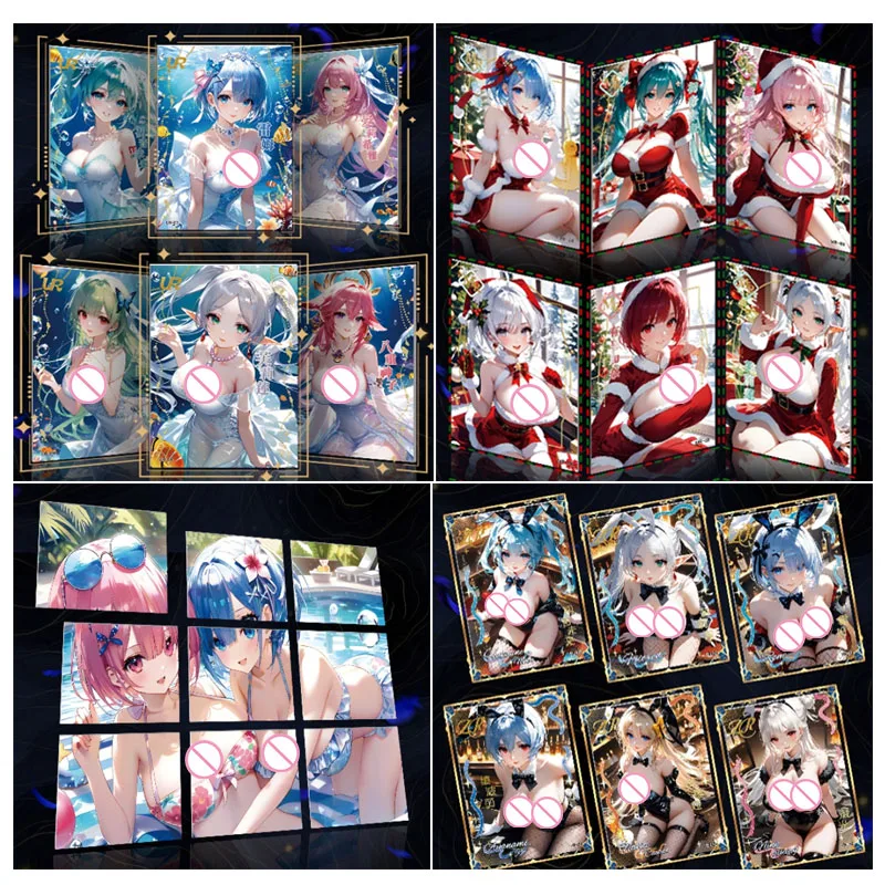 Anime Goddess Story MR ZR HR Set of Cards Rem Yae Miko Nakano Yotsuba Collection Card Christmas Birthday Gifts Children's Toys