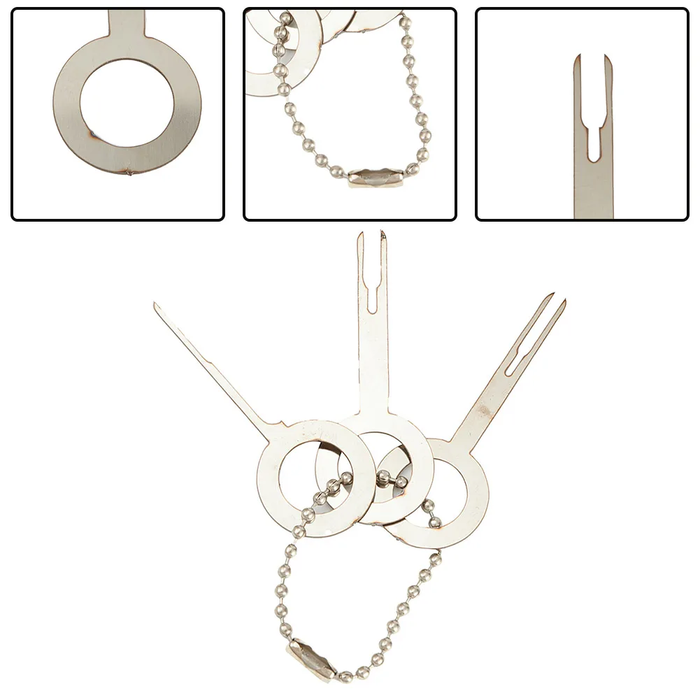 دبوس مفتاح المحطة الطرفية الكهربائية للسيارة ، موصل تجعيد الأسلاك ، طقم مستخرج ، ساحب ألومنيوم ، أداة إزالة ، ملحقات ، 3 144