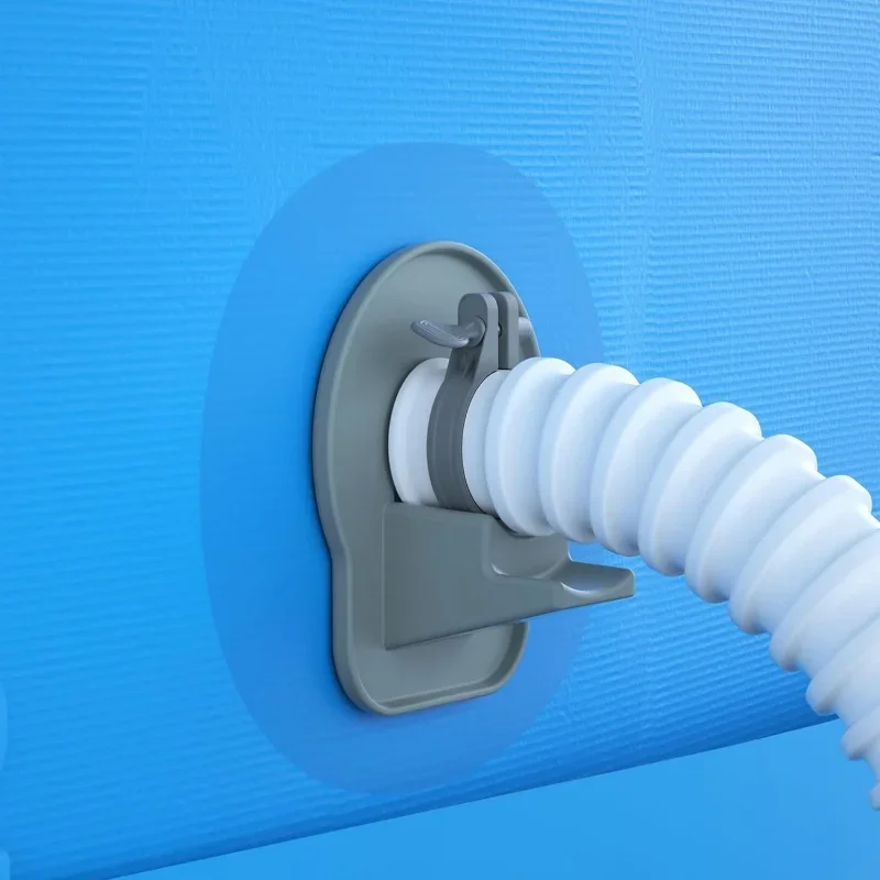 Soportes de soporte para manguera de piscina Intex, Clips de tubería para piscina sobre el suelo con cinta adhesiva, ajuste Universal para la mayoría de las mangueras de piscina, 1/2 Uds.