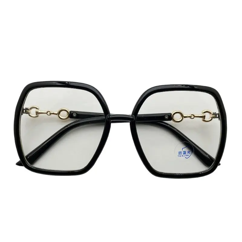 Fashion Oversized Square Eyeglasses Woman Men 2022 New Blue Light-blocking Male Female Eyewear Trendy Glasses for Reading 1PCS
