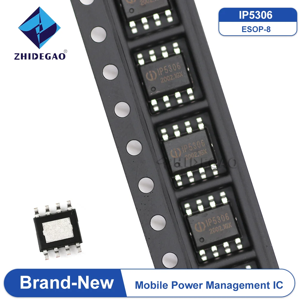 Brand New IP5306 SMD ESOP-8 / 2.1A Charging / 2.4A Discharge Mobile Power Management Chip IC