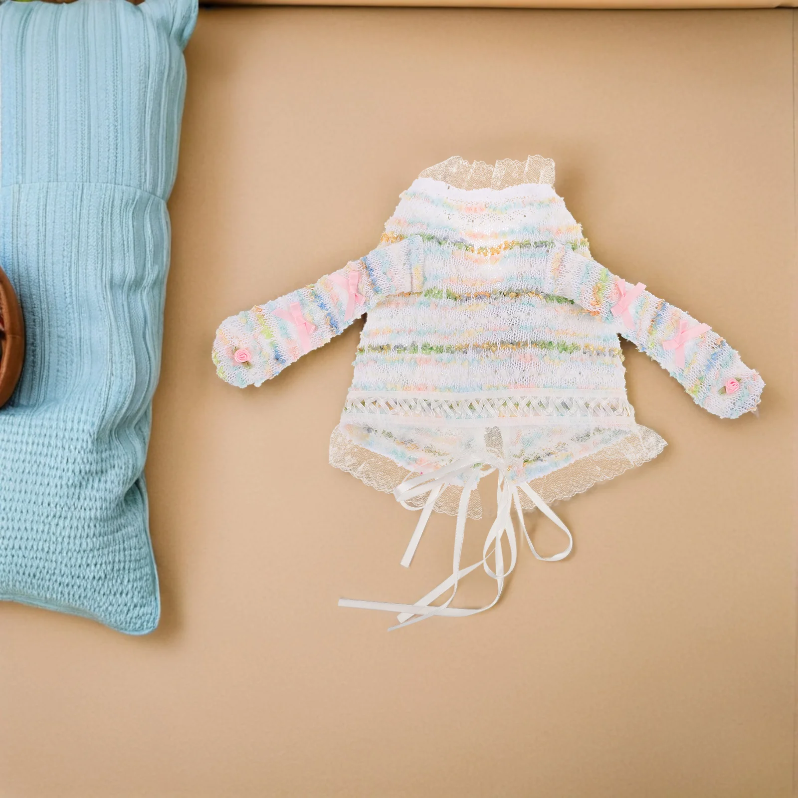 

Sweet Spicy Retro Bunny Ear Beanie Hat Colorful Dot Lace Trim Adjustable Tie Animal Headpiece For Women Kids Party Costume