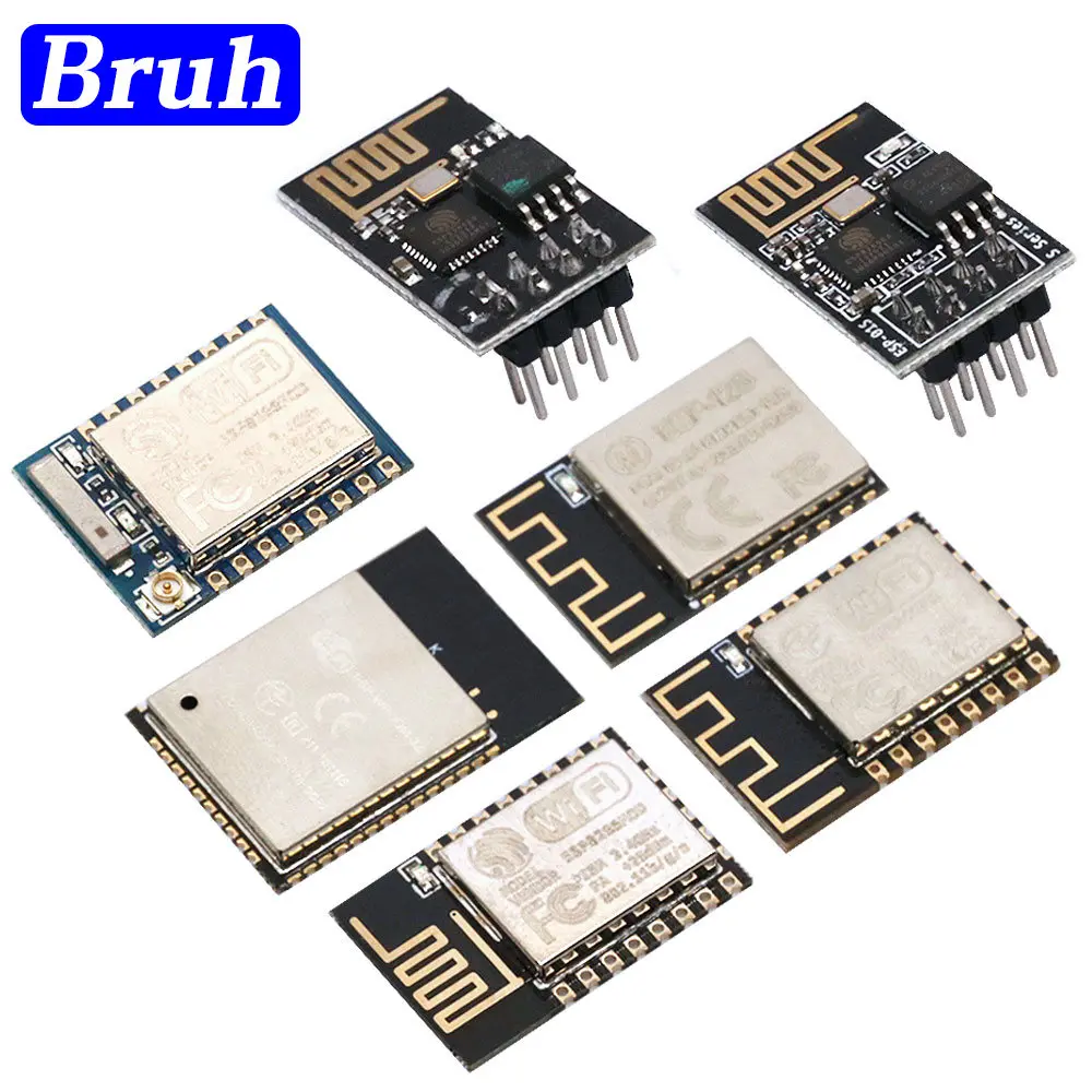 Módulo sem fio Serial WiFi, Transceptor sem fio, ESP8266, ESP-12F, ESP-01, ESP-07, ESP-12S, ESP-12E, ESP-01S,
