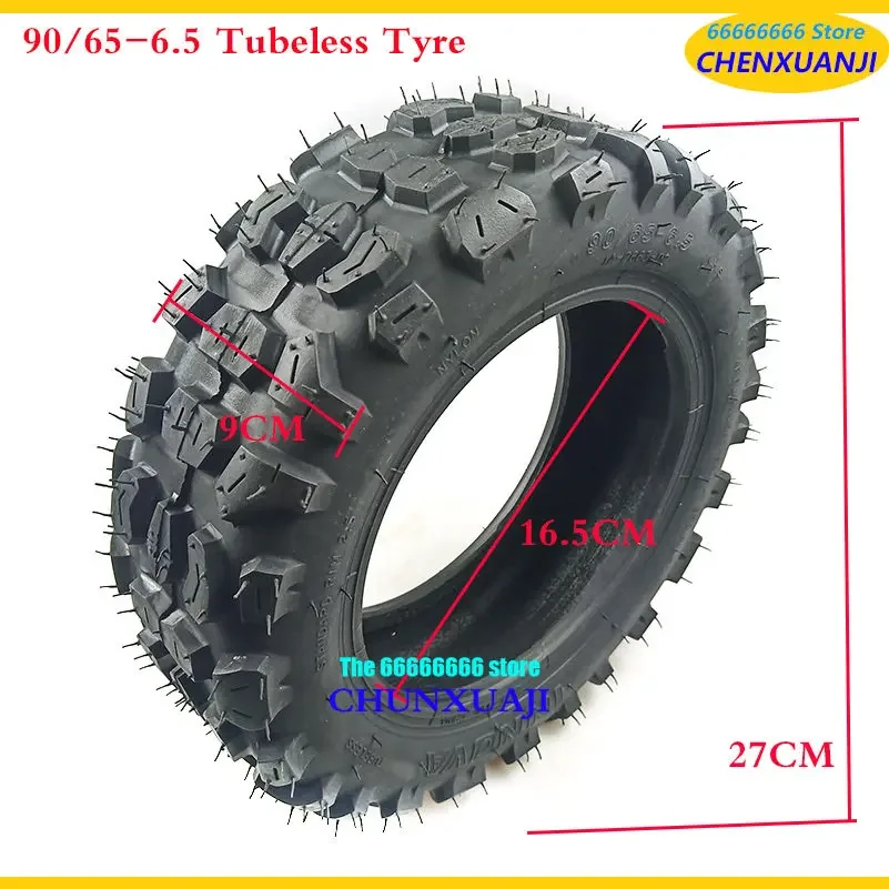 100/65-6.5 Vacuum Tire 11\'\' 90/65-6.5 Refitted for Dualtron Thunder Electric Scooter Ultra Wear-resisting Tubeless Off Road Tyre