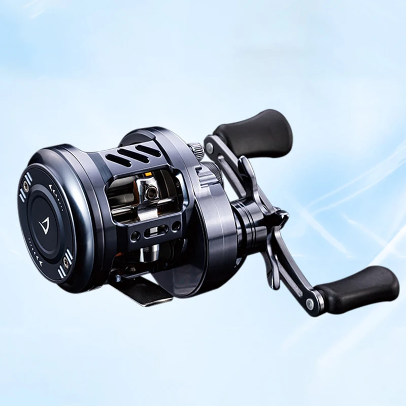 

New micro-material lure reel shallow line cup 8.0:1 speed ratio stream lure rod special metal drum for long range casting