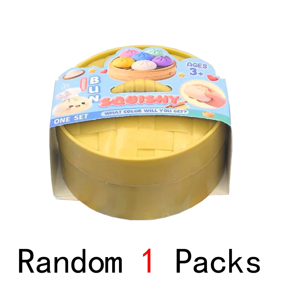 Gesimuleerde Dumpling Squishy Stressbal - Zacht terugverend knijpspeeltje tegen angst, Kawaii bureaudecoratie cadeau voor studenten en kantoorpersoneel