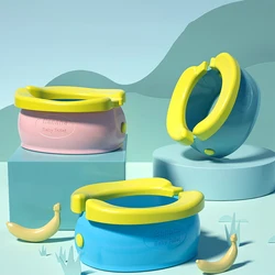 Portable Travel Baby Potty Foldable Children's Potty Training Seat Easy to Clean Toilet Seat with 20 Garbage Bags Birthday Gift
