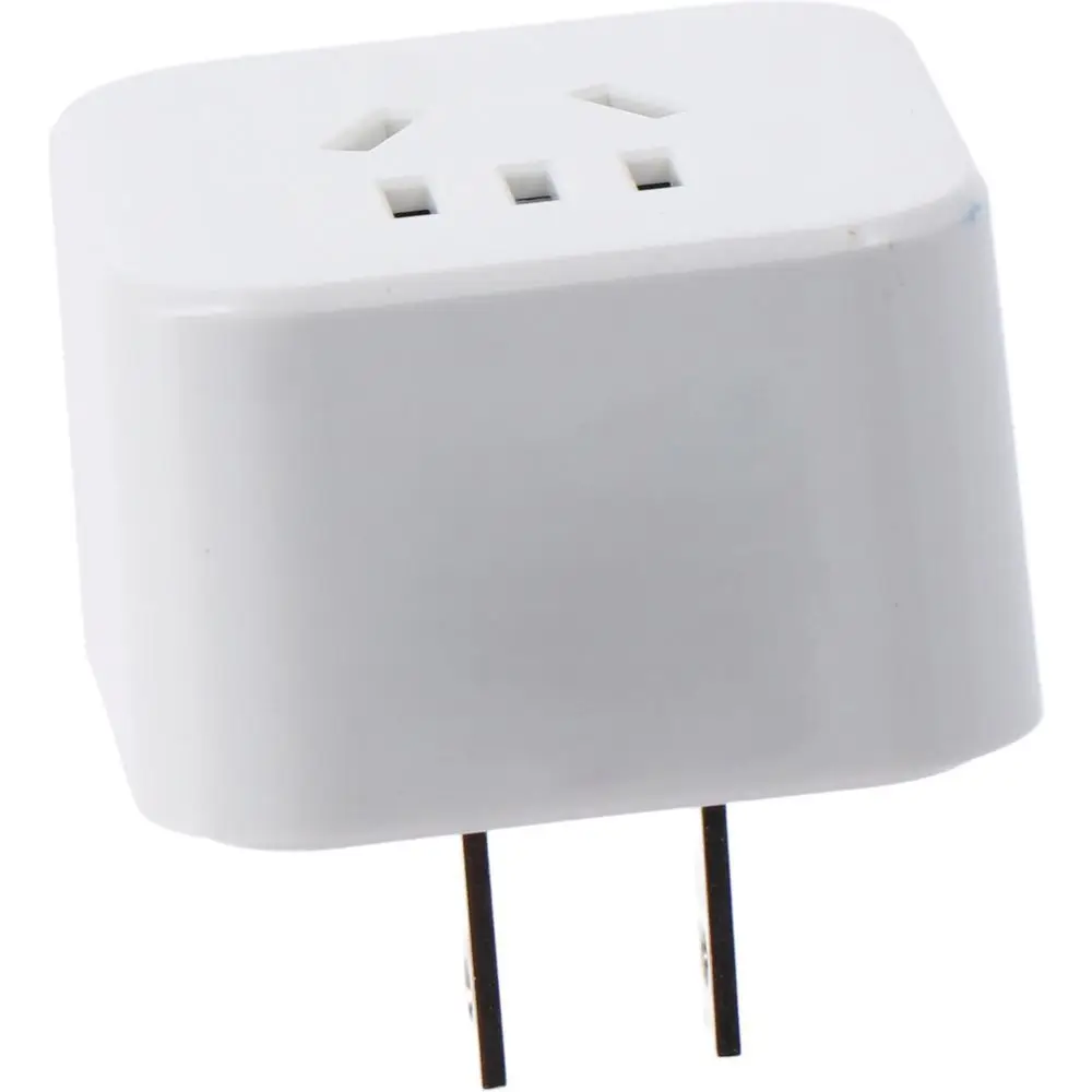 High Quality White Converter Plug Portable Durable Charger Plug PVC Converter Socket Motorhome