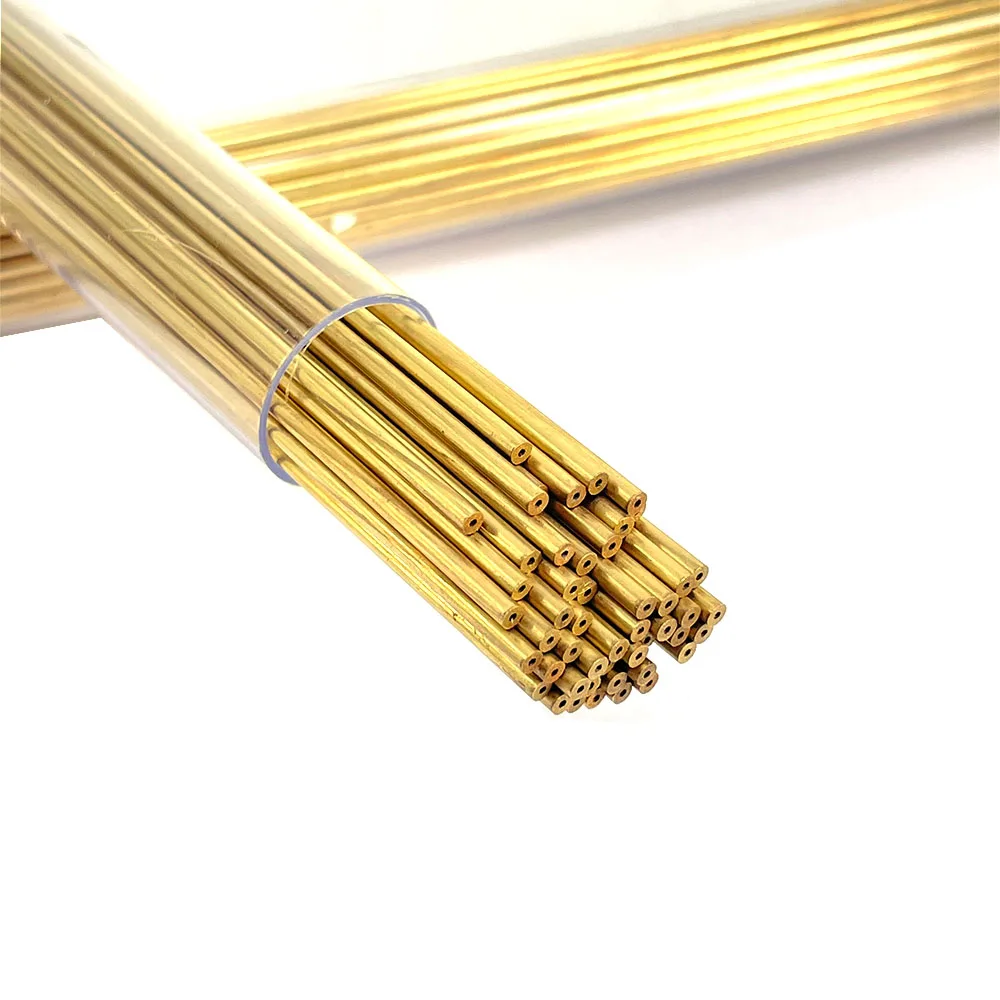 Ziyang Drilling Brass Electrode Tube OD1.5*400mm Single Hole ID0.5mm for EDM Die Drilling Machine