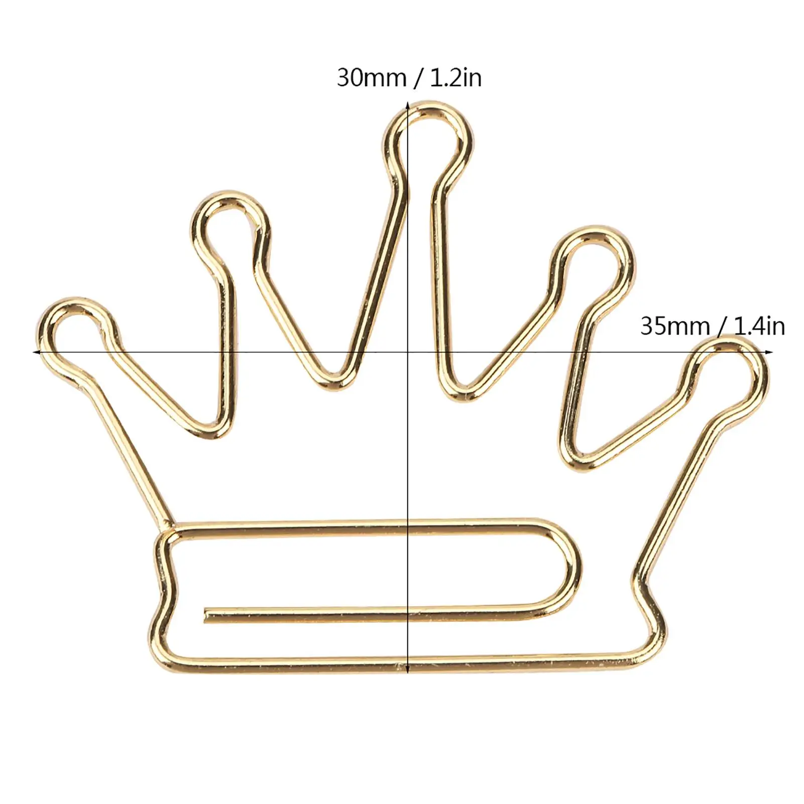 Набор скрепок с короной для организации документов, милые канцелярские принадлежности, 10 шт.