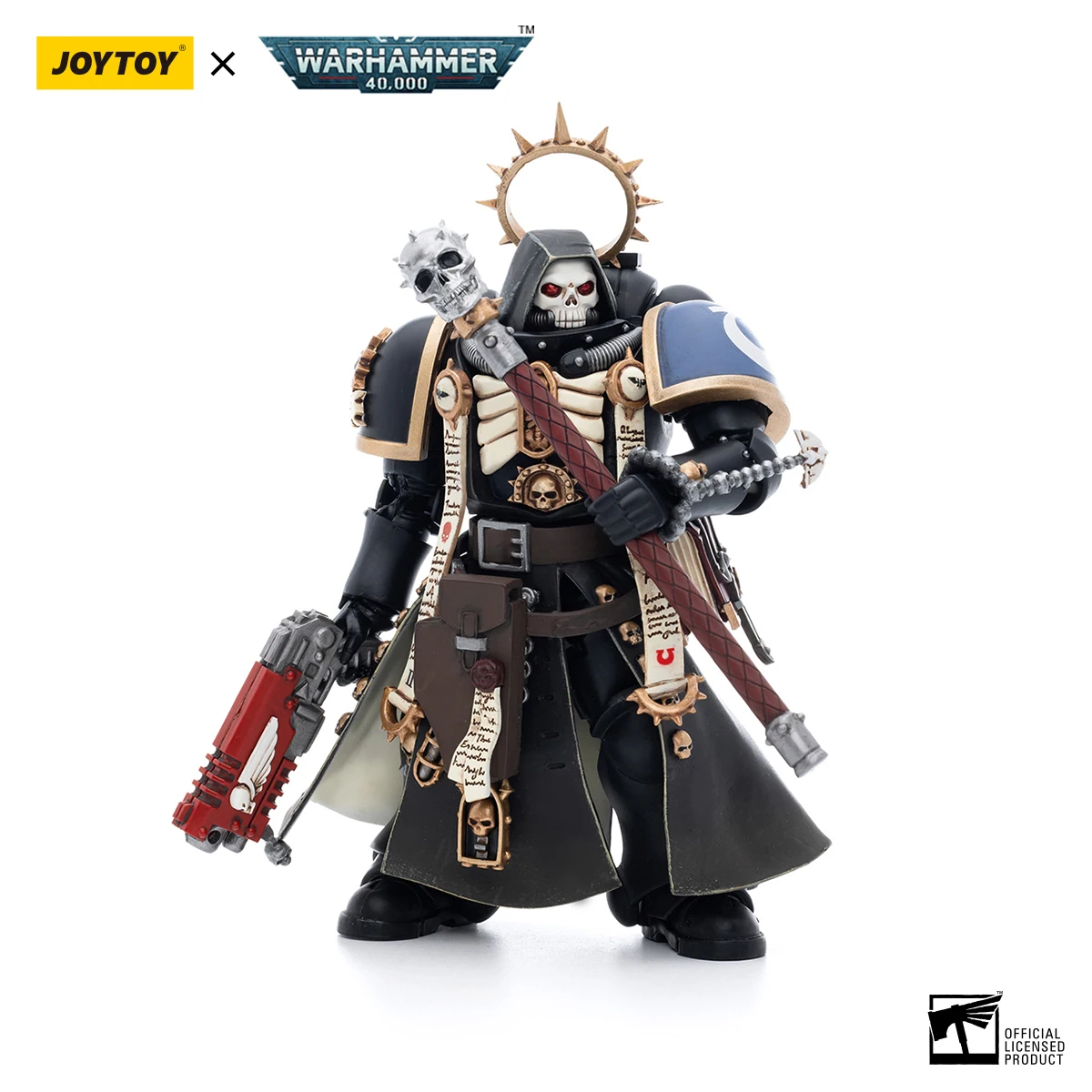 【JOYTOY】Warhammer 40K Ultramarines Primaris Chaplain Brother Varus 1/18 Action Figure Toy Collection view 4