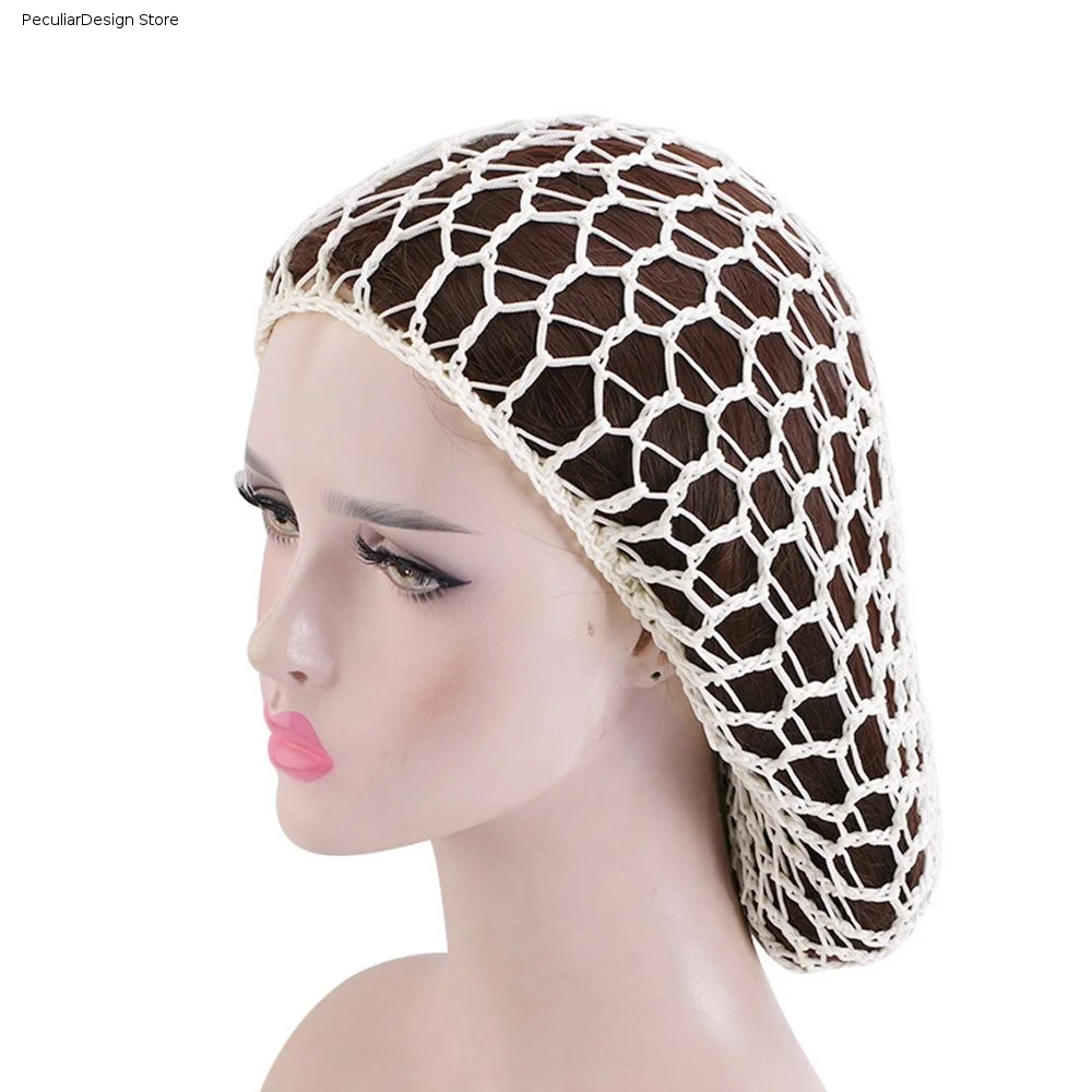 Multi-color Hair Cover Snood Net Hat Mesh Cap Sleeping Cap Beanies Caps Women's Hijabs Headbands Crochet Hairnet Knit Hat