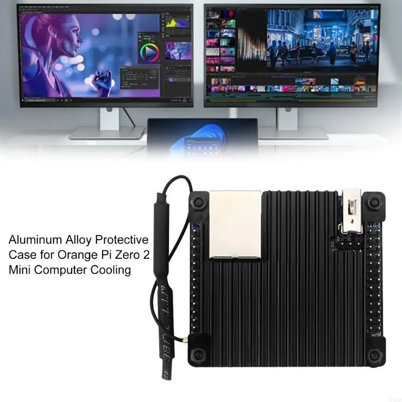 

F42D Heatsink Case for Orange 2 Aluminum Passive Case with Pin Header for Orange 2 Computer Hardware