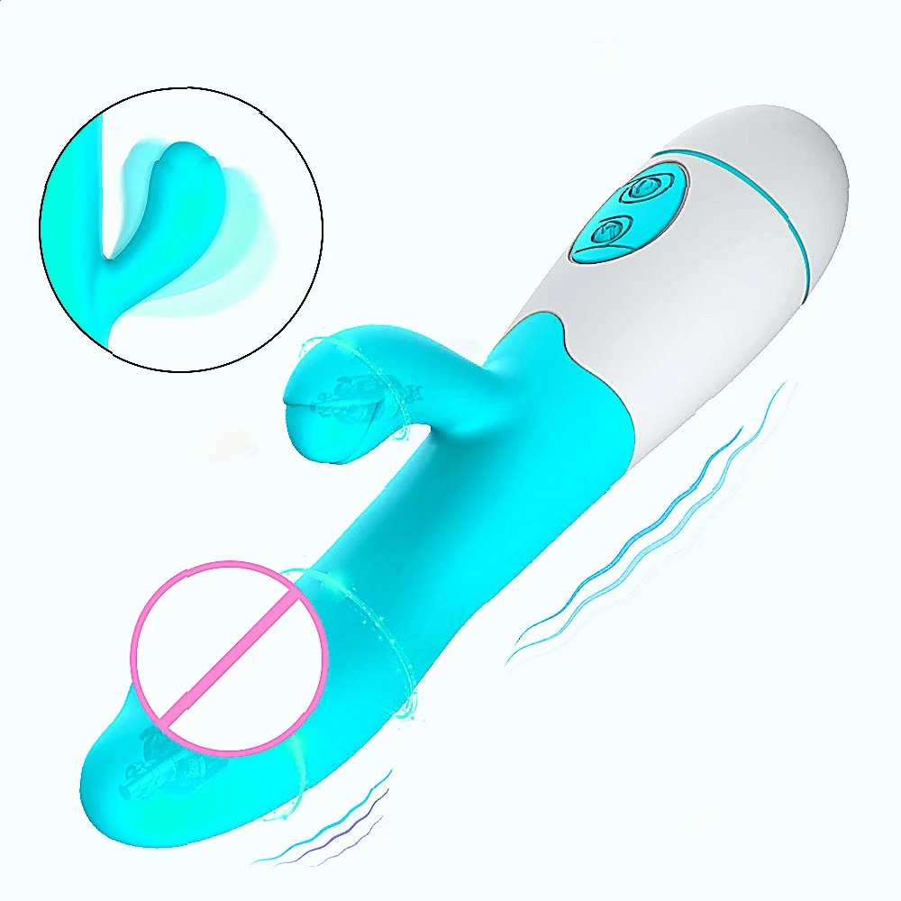 هزاز أرنب قوي دسار مزدوج الاهتزاز G بقعة تحفيز البظر محفز دسار Av عصا سحرية مدلك مزدوج تهتز #5