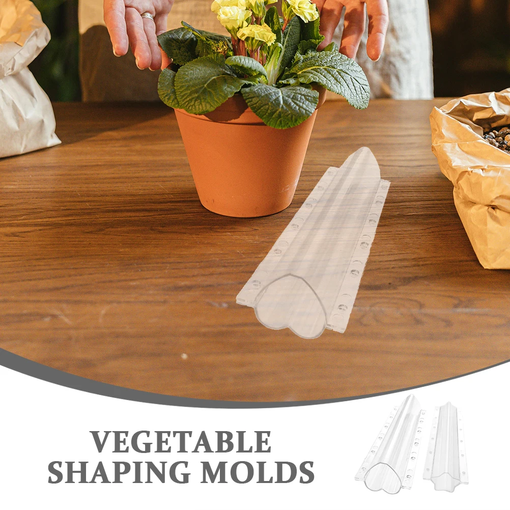 

2pcs Fruit Shaping Molds Vegetable Growth Tools Cucumber Styling Transparent Plastic Molds for Garden Yard Kids Stereotype