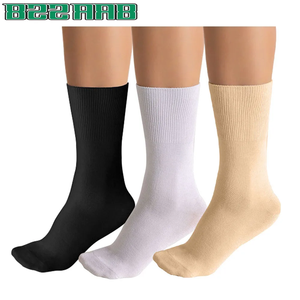 5Pairs Unisex Bamboo Rayon Socks Super Soft Black White Beige Crew Socks view 2