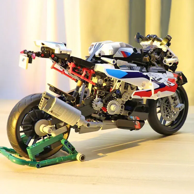 912 PCS Technical Motorcycle Model M1000RR 42130 Motorbike Building Block Toy Speed Vehicle Bricks Birthday Gifts For Boyfriend