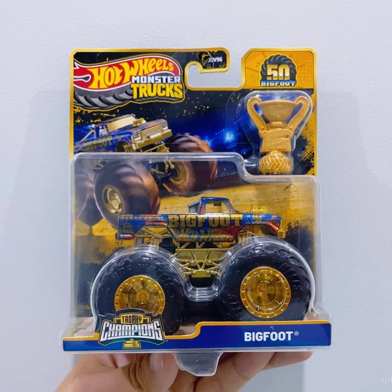 

Hot Wheels Monster Trucks Champion Trophy Serise Die Cast Model Toy Car Collection Alloy Car Model Decoration Surprise Toys Gift