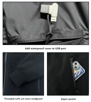 New Winter Fashion Versatile Polar Fleece Thick Heating Warm Jacket For Both Men Women 8-Zone Intelligent Heating Electric Coat 6