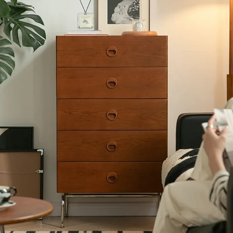 

Drawers Retro Small Apartment Furniture Bedroom Locker Storage Multifunctional Cabinet
