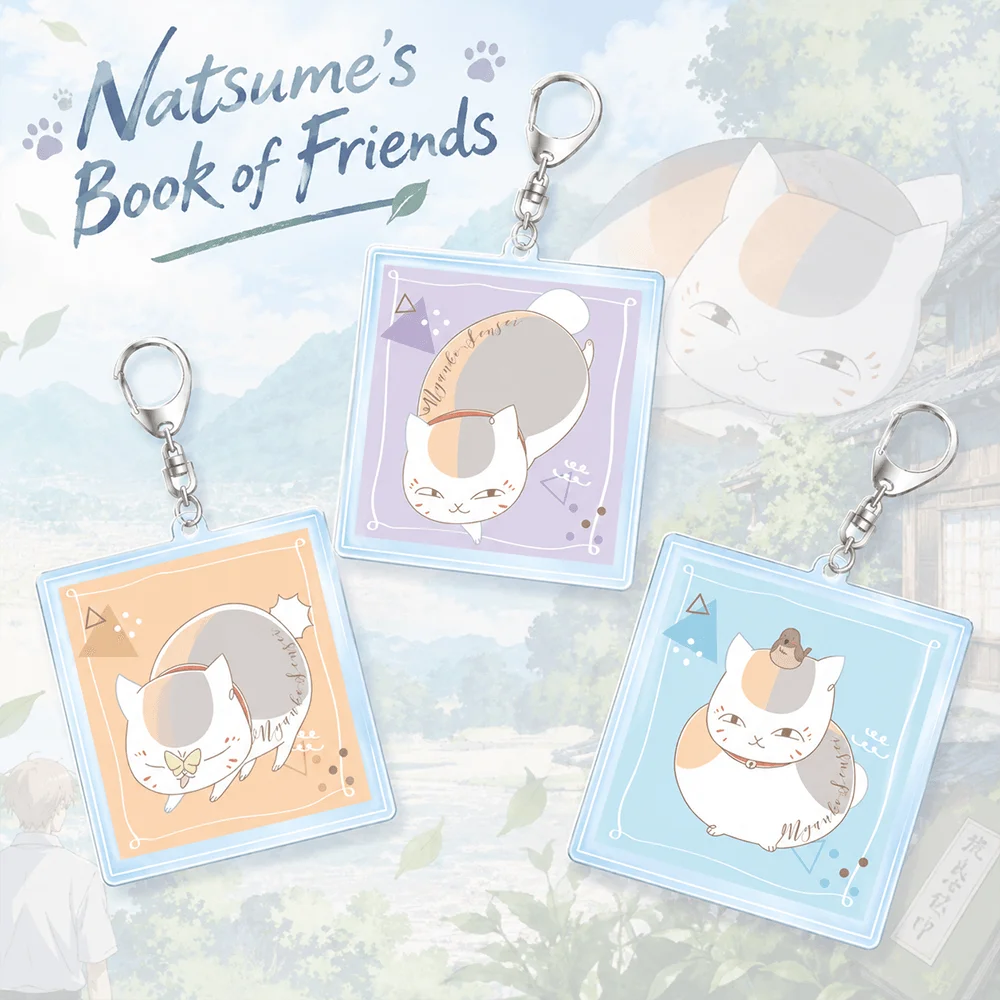 Natsume's Book of Friends Nyanko Sensei 6cm Acrylic Stand Keychain Anime Keyring Bag Pendant Cute Keychain Fan Gift