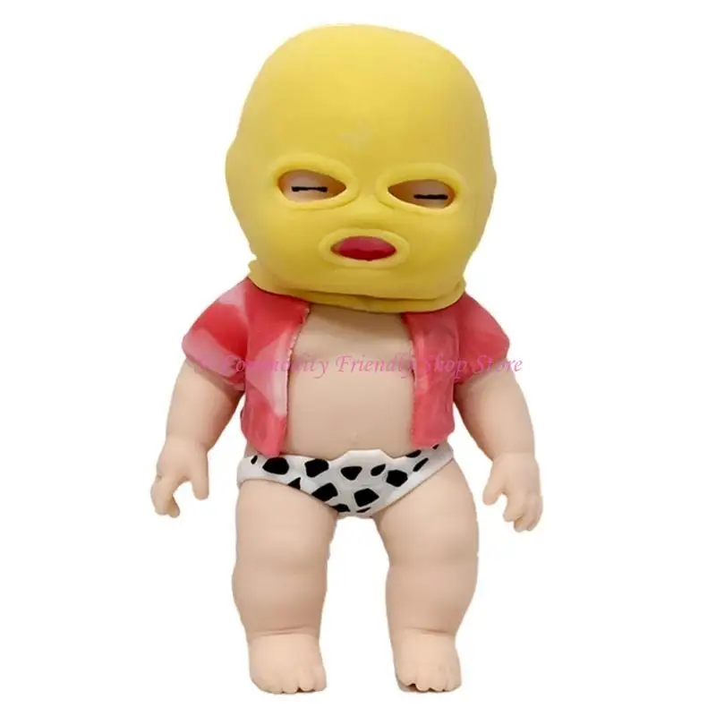 85ae Squeeze Masked Doll Tout TPR Stretch Tout Soup Stress Stristage Party Faven Pression Release Toy Office Antianxiety Toy