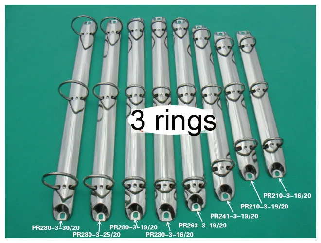 Klip Binder Cincin DIY 20Mm 25Mm 30Mm dengan Sekrup, 2 6 4 9 20 26 30 Lubang Mekanisme, 280 = 285, A4 B5 A5 A6 A7