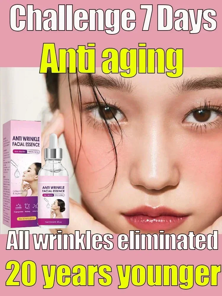 Anti Aging Face Serum Collagen Wrinkle Removal Hyaluronic Acid Forehead Fine Lines Lifting Facial Serum Skin Care Beauty