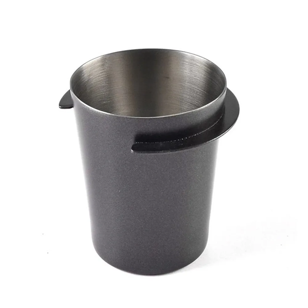 Stainless Steel Dosing Cup for Espresso Portafilters Sized to Accommodate Both 51mm and 53mm Handle Diameters Effectively