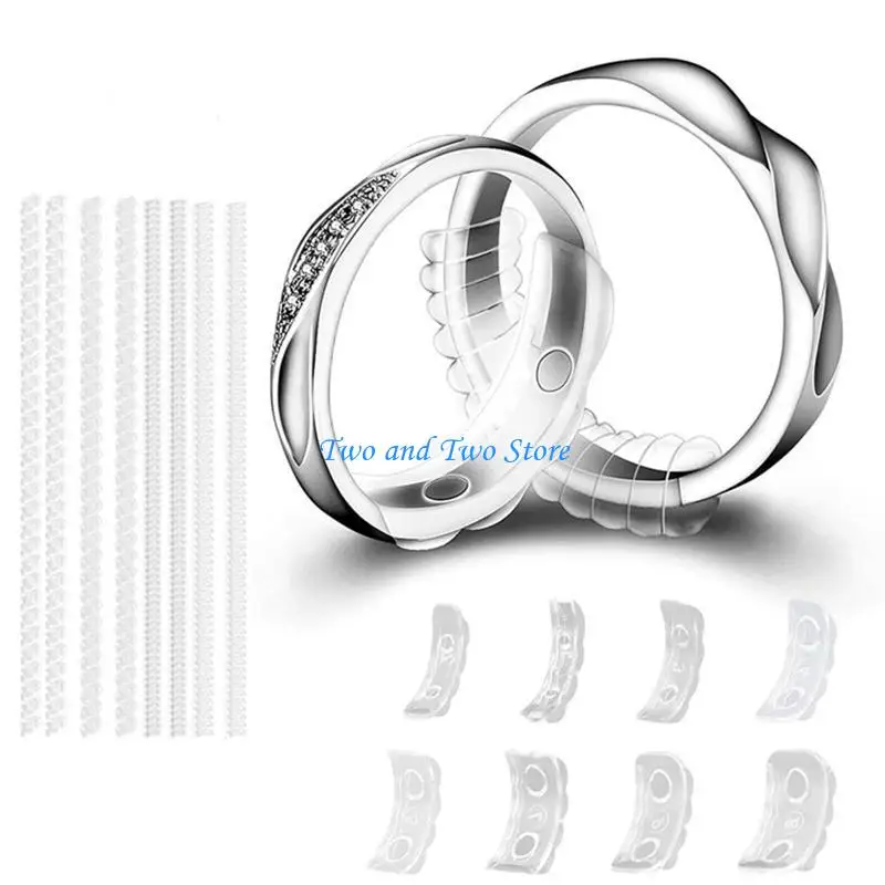 HX6F 16Pcs Ring Size Adjuster for Loose Ring Jewelry Sizer Mandrel for Making Jewelry