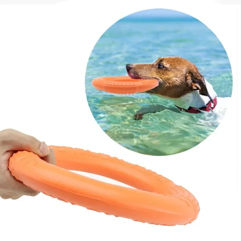 Floating Water Dog Toys Pet Flying Disk Training Ring Interactive Toy Puller Resistant Aggressive Chewing for Small Medium Dogs image 3