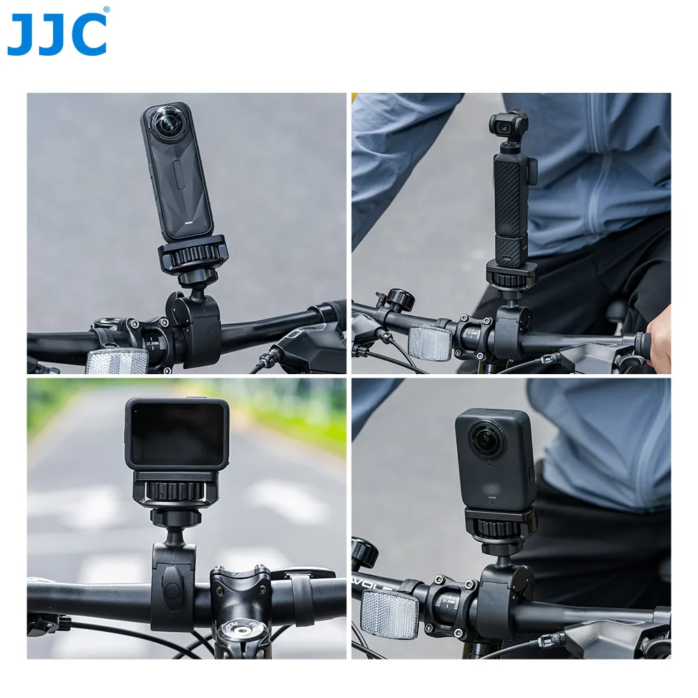 JJC Lenkerhalterung mit 1/4"-20 Schraube Motorrad-Lenkerklemme für Dji Osmo 360 Pocket 4 3 Akkugriff GoPro Hero 13 12 – Detail 10