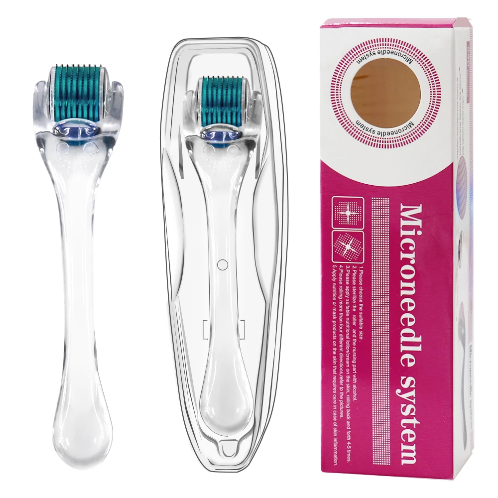 540 Titanium Face Roller For Beard Scalp Hair Growth and Scar MTS Microneedling Mesotherapy Face Skin Care Derma Roller - view 6