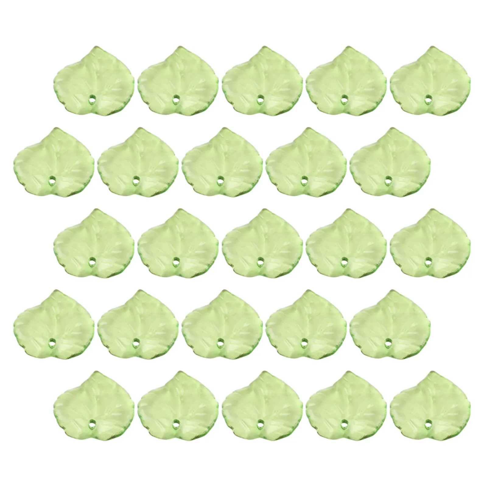 

200Pcs Green Leaf Pendants Acrylic Dangle Charms Lightweight Hypoallergenic for DIY Jewelry Making Necklace Bracelet Ear Hanging