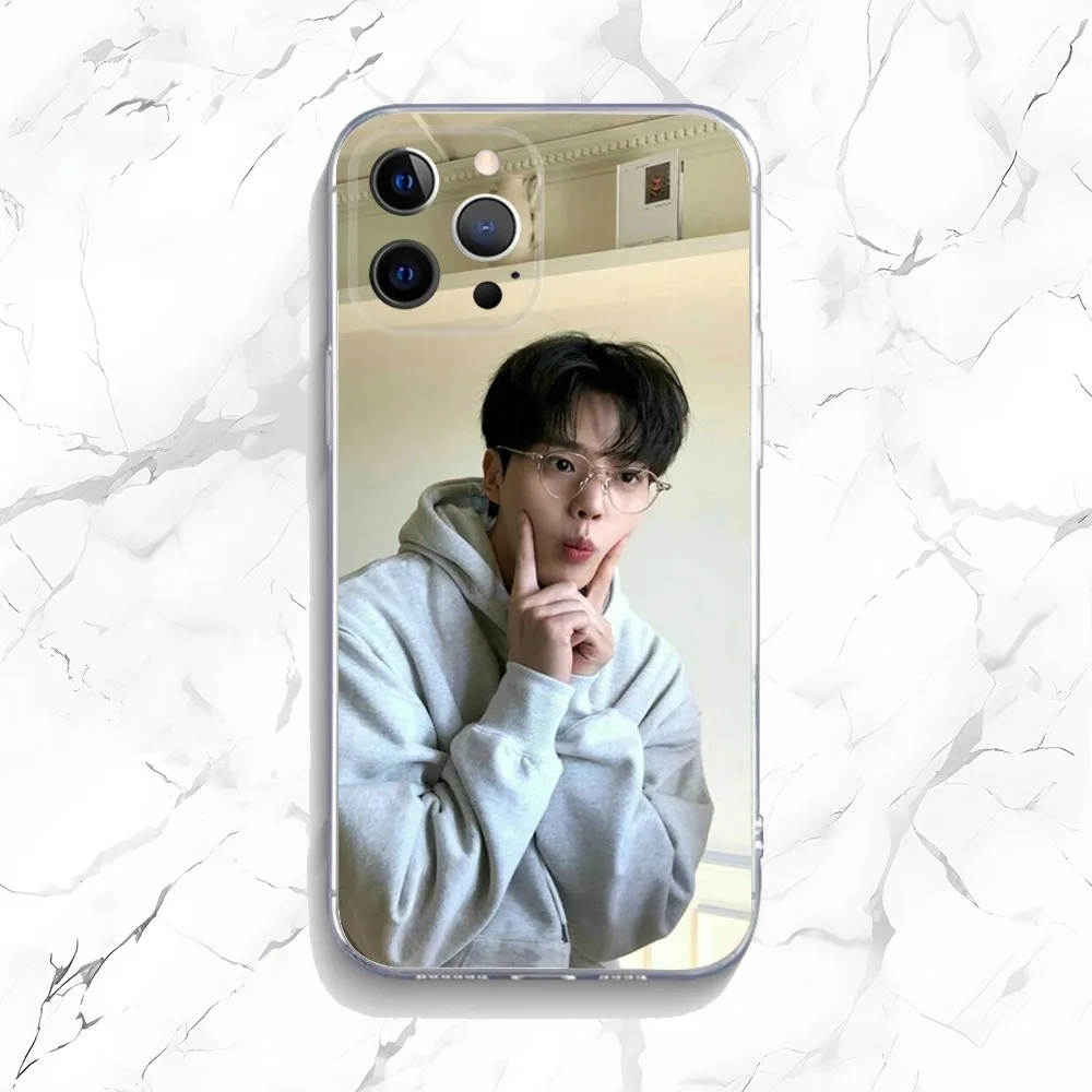 Song Kang Korean Actor Phone Case For iPhone 15,14,13,12,11 Plus,Pro,Max,XR,XS,X,7,8 Plus,SE,Mini Transparent Silicone Soft