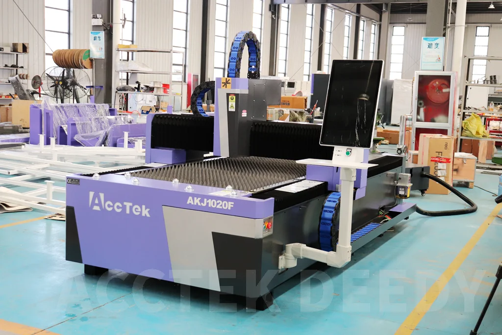 AccTek 3000w 8000w Fiber Optic Laser Engraving Machine with Fiber Laser Source 2000w Iron Steel Copper Cutting Hot Sale