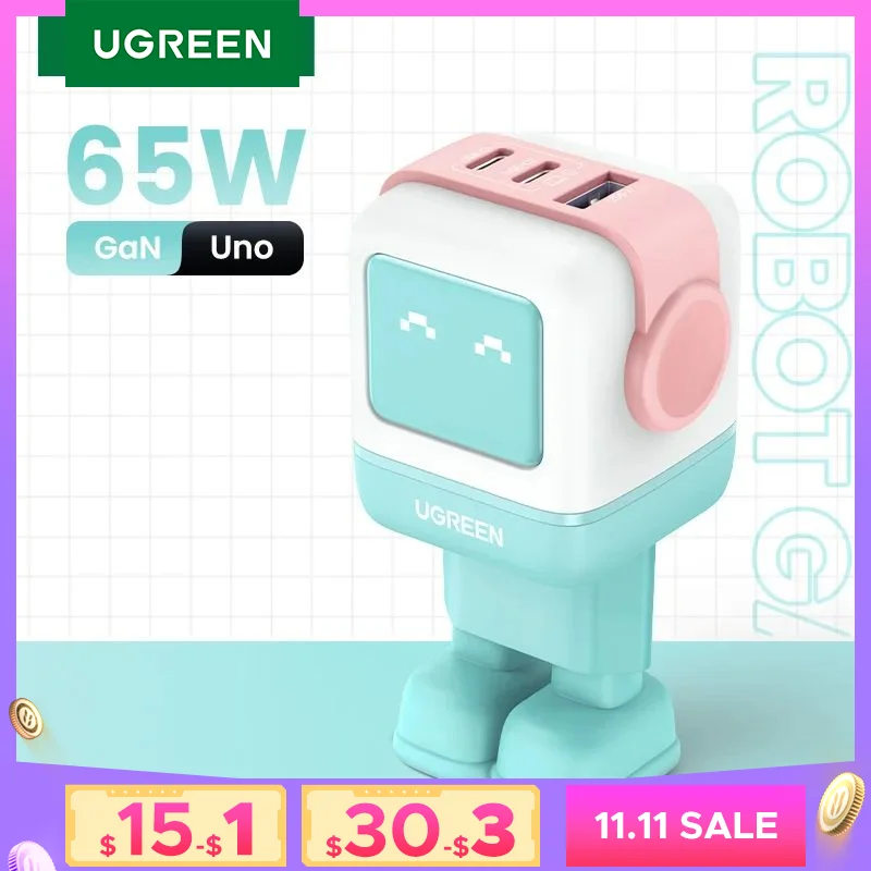 UGREEN 65W GaN Charger Robot
