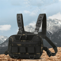 Men'S Tactical Bags Climbing Camping Backpacks Waterproof Molle Nylon Fishing Chest Bag Outdoor Travel Vest Backpack Fanny Pack