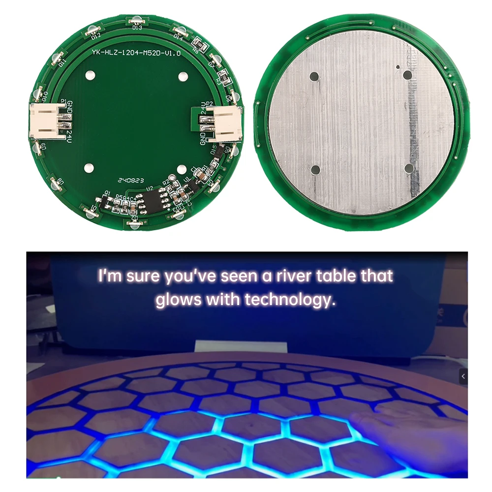 River Table Sensing Touch Switch LED Light Emitting Module Light River/Starry/Sensing Table Electronic Driving Module DC 24V/5A