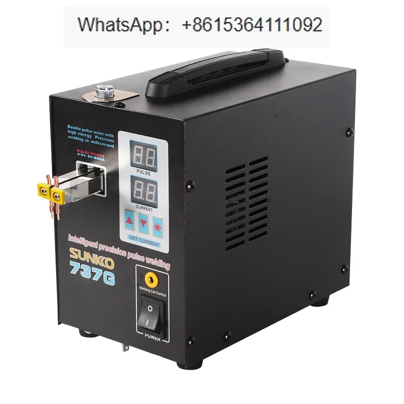 737G Battery Spot welder 1.5kw LED light Spot Welding Machine for 18650 battery pack welding precision pulse spot welders