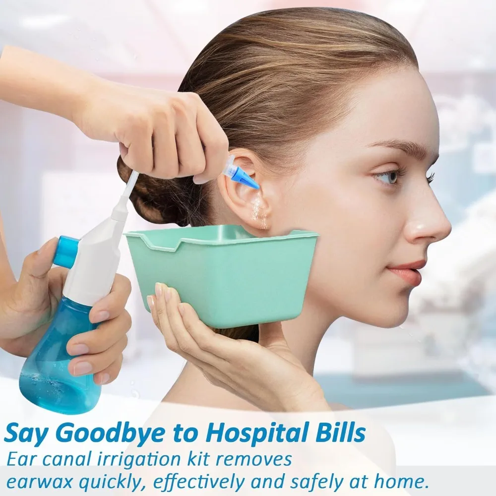

Инструмент для удаления ушной серы, ручная система смыва для орошения ушей, безопасный и эффективный очиститель ушей для взрослых, детский набор шайб для чистки